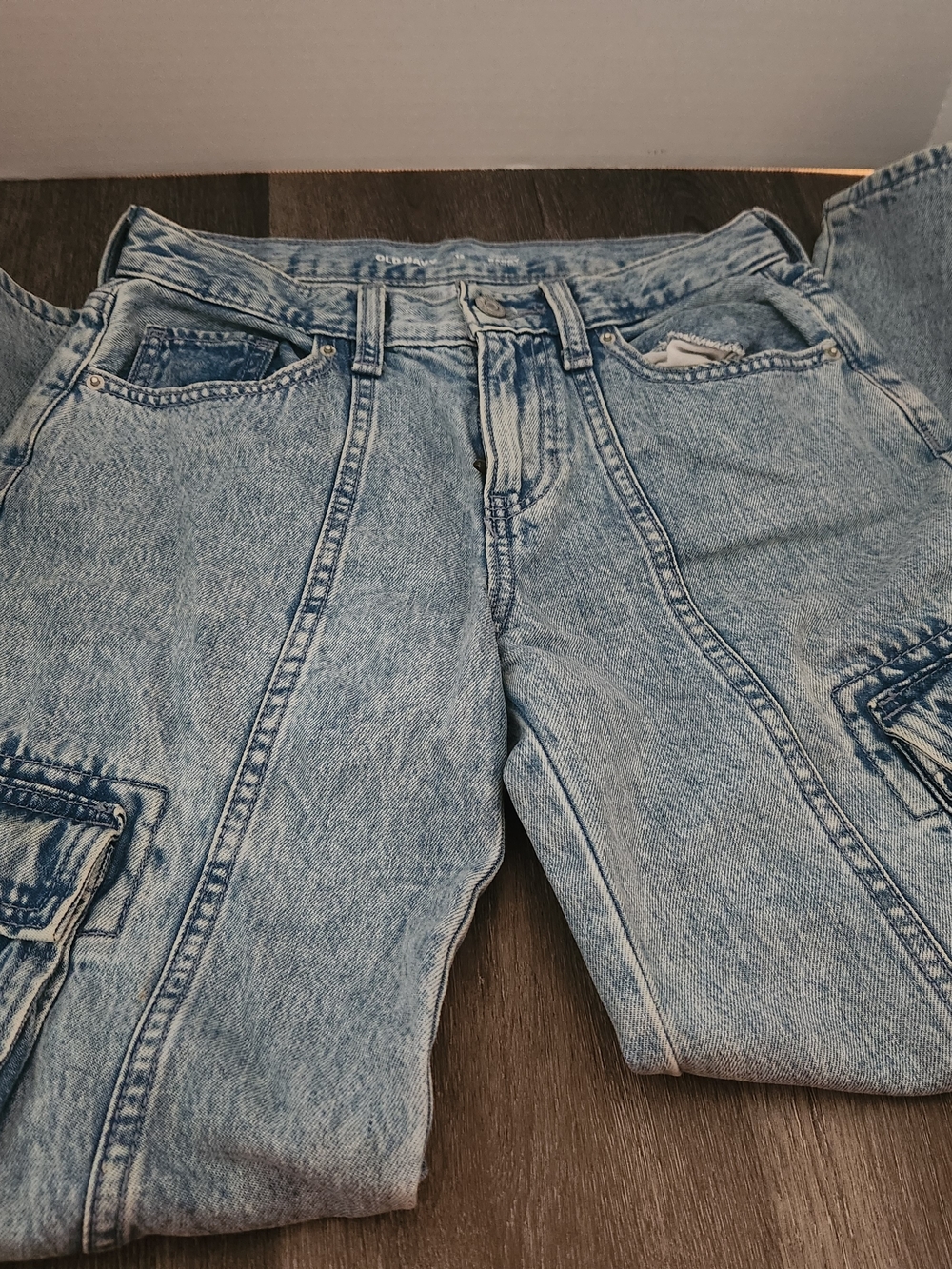 Old Navy Light Blue Kids Cargo Jeans